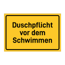 Duschpflicht vor dem Schwimmen