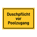 Duschpflicht vor Poolzugang