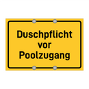Duschpflicht vor Poolzugang