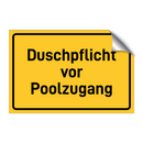 Duschpflicht vor Poolzugang