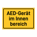 AED-Gerät im Innen bereich & AED-Gerät im Innen bereich & AED-Gerät im Innen bereich