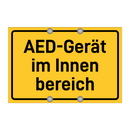 AED-Gerät im Innen bereich & AED-Gerät im Innen bereich & AED-Gerät im Innen bereich