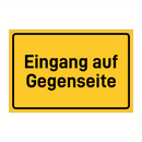 Eingang auf Gegenseite