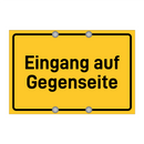 Eingang auf Gegenseite