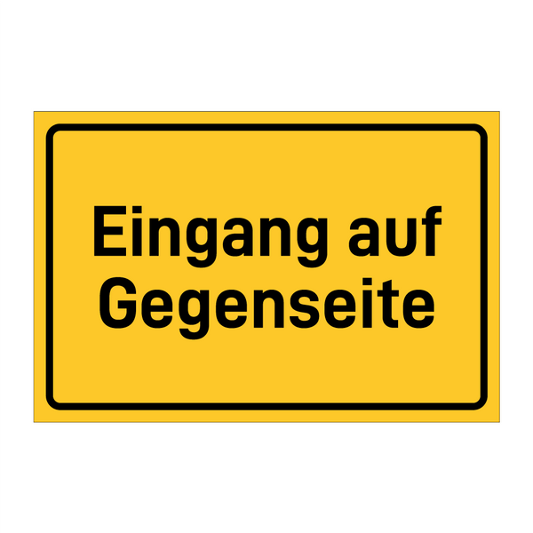 Eingang auf Gegenseite