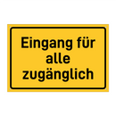 Eingang für alle zugänglich