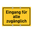 Eingang für alle zugänglich