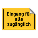 Eingang für alle zugänglich
