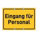 Eingang für Personal