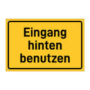 Eingang hinten benutzen