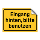 Eingang hinten, bitte benutzen