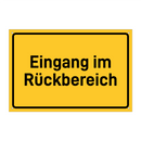 Eingang im Rückbereich
