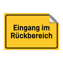 Eingang im Rückbereich