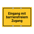 Eingang mit barrierefreiem Zugang