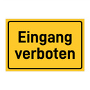 Eingang verboten