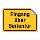 Eingang über Seitentür