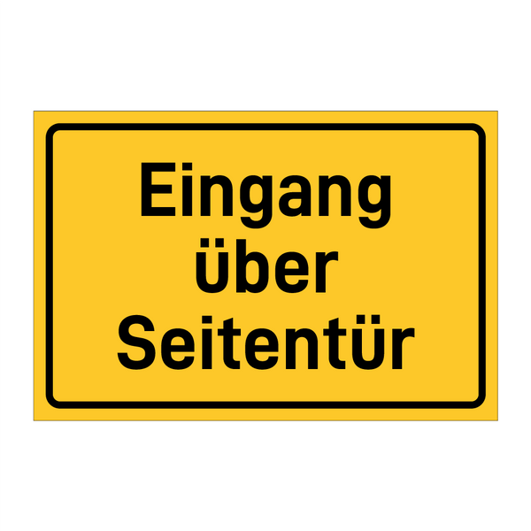 Eingang über Seitentür