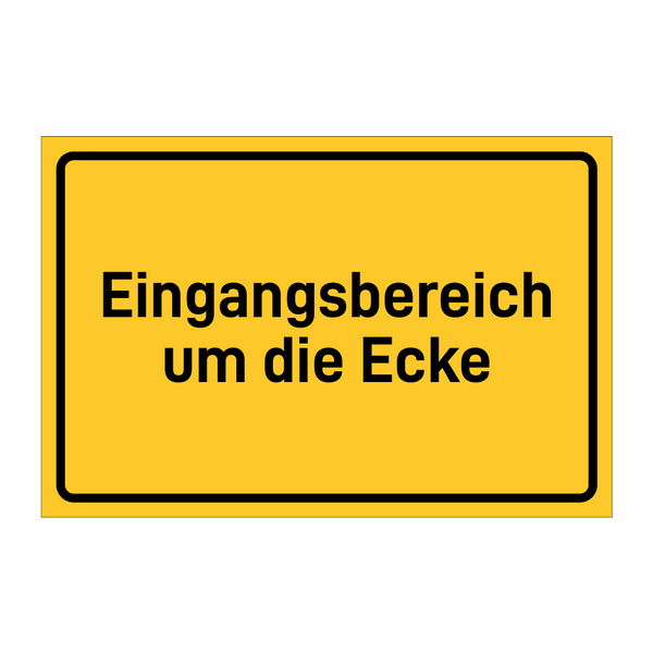 Eingangsbereich um die Ecke
