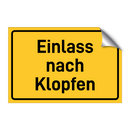 Einlass nach Klopfen