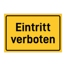 Eintritt verboten