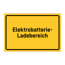 Elektrobatterie- Ladebereich