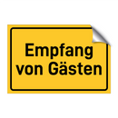 Empfang von Gästen