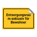 Entsorgungsraum exklusiv für Bewohner