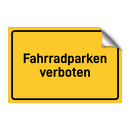 Fahrradparken verboten
