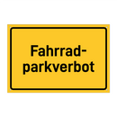 Fahrrad- parkverbot