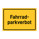 Fahrrad- parkverbot