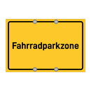 Fahrradparkzone