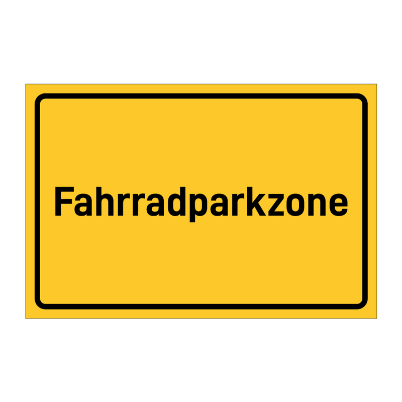 Fahrradparkzone