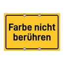 Farbe nicht berühren