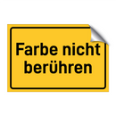 Farbe nicht berühren