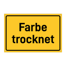 Farbe trocknet