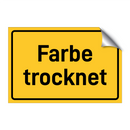 Farbe trocknet
