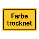 Farbe trocknet