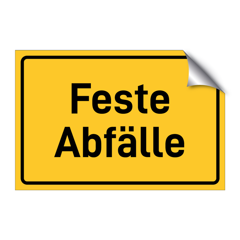 Feste Abfälle