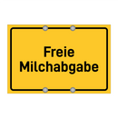 Freie Milchabgabe