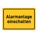 Alarmanlage einschalten & Alarmanlage einschalten & Alarmanlage einschalten