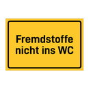 Fremdstoffe nicht ins WC