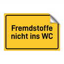 Fremdstoffe nicht ins WC