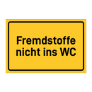 Fremdstoffe nicht ins WC
