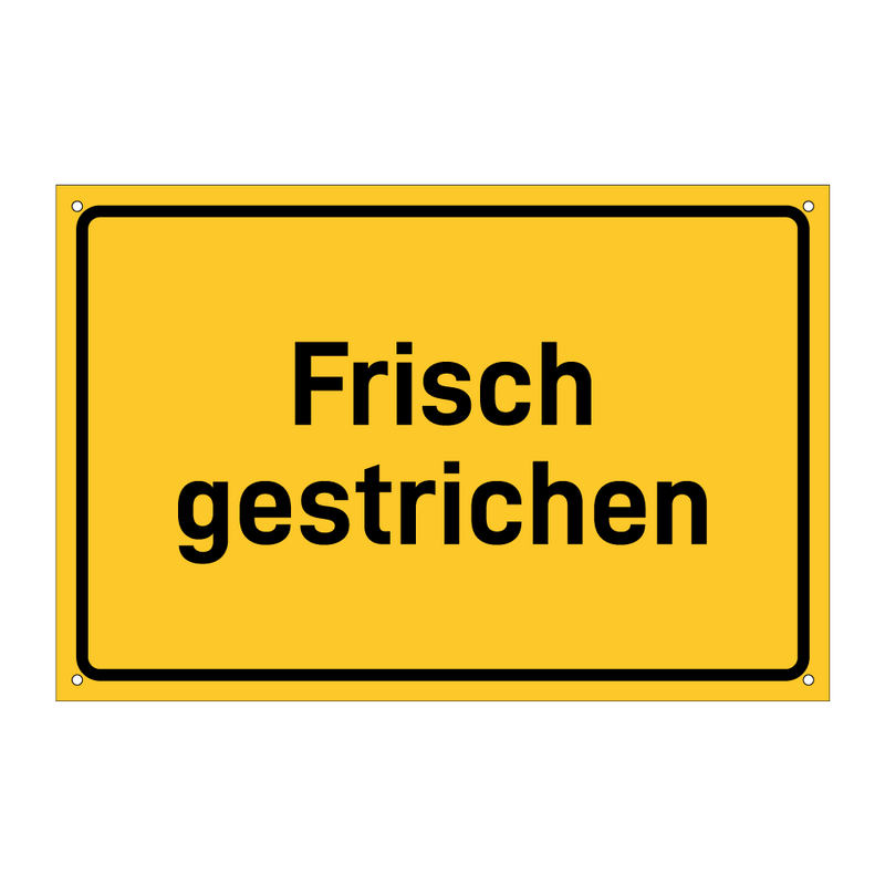 Frisch gestrichen