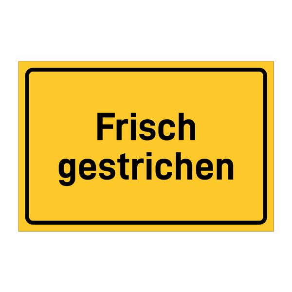 Frisch gestrichen