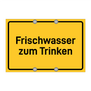 Frischwasser zum Trinken