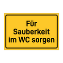 Für Sauberkeit im WC sorgen