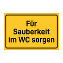 Für Sauberkeit im WC sorgen