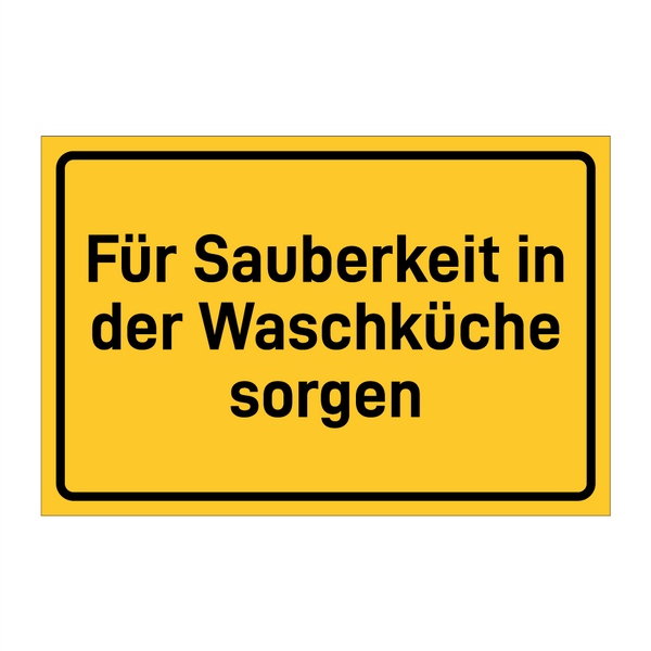 Für Sauberkeit in der Waschküche sorgen
