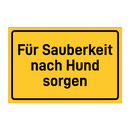 Für Sauberkeit nach Hund sorgen